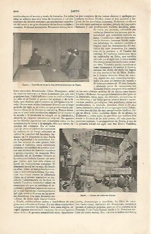 LAMINA ESPASA 6161: Universidad Femenina de Tokyo y Teatro de vistas de Kyoto Japon