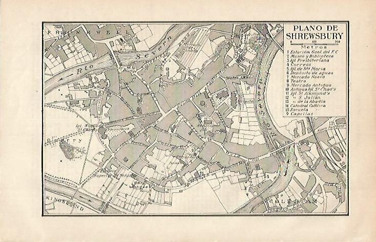 LAMINA ESPASA 769: Plano de Shrewsbury