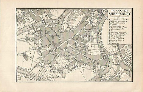 LAMINA ESPASA 769: Plano de Shrewsbury