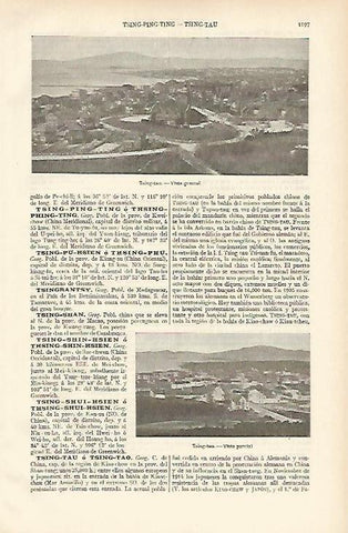 LAMINA ESPASA 931: Vista general de Tsing-tau China