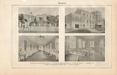 LAMINA ESPASA 4464: Hospital Rivadavia de Buenos Aires