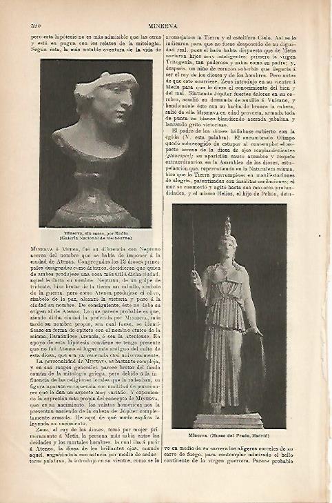LAMINA ESPASA 5199: Minerva por Rodin