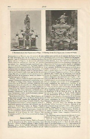 LAMINA ESPASA 6272: Monumento a San Juan Nepomuceno en Praga