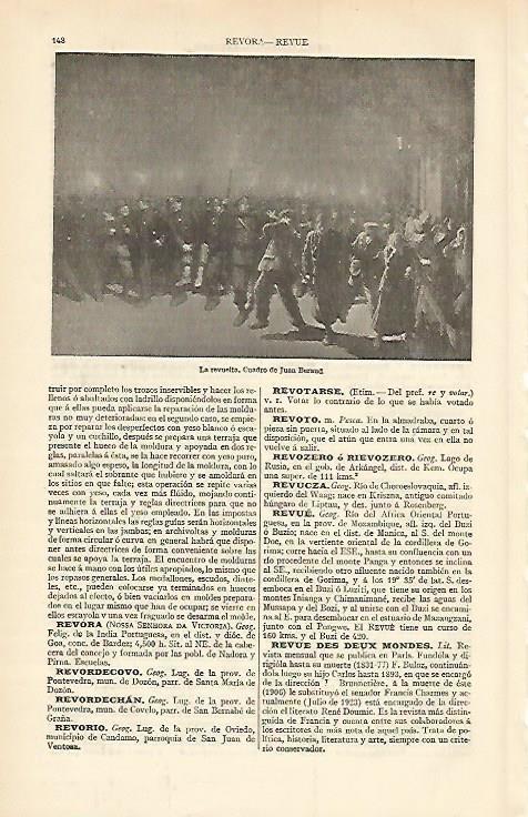 LAMINA ESPASA 6528: La Revuelta cuadro de J. Beraud