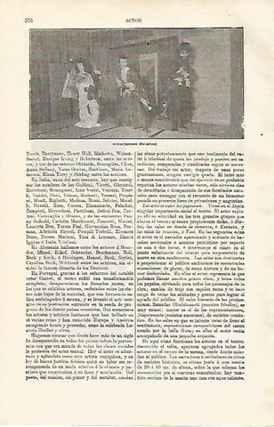 LAMINA ESPASA 8083: Actores de Japon
