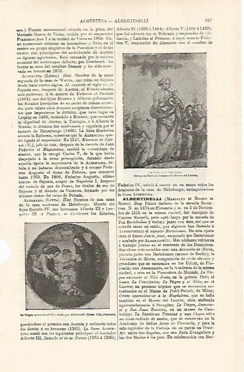 LAMINA ESPASA 9935: Obras de Albertinelli