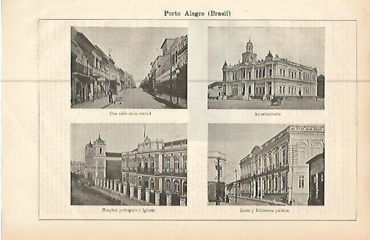 LAMINA ESPASA 10557: Edificios de Porto Alegre Brasil