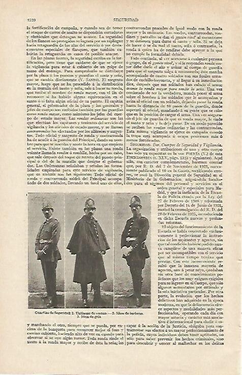 LAMINA ESPASA 12533: Guardias de seguridad