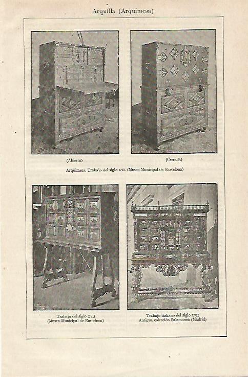 LAMINA ESPASA 12822: Arquillas del Museo de Barcelona