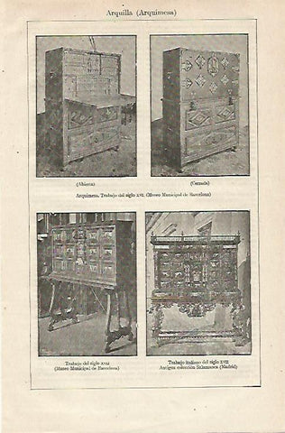 LAMINA ESPASA 12822: Arquillas del Museo de Barcelona