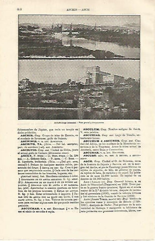 LAMINA ESPASA Alemania 12873: Vistas de Aschaffenburgo Alemania