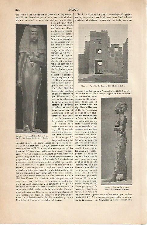 LAMINA ESPASA 6776: La sacerdotisa Tui y pabellon de Ramses III. Egipto