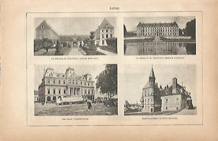 LAMINA ESPASA 7148: Vistas de Autun Francia