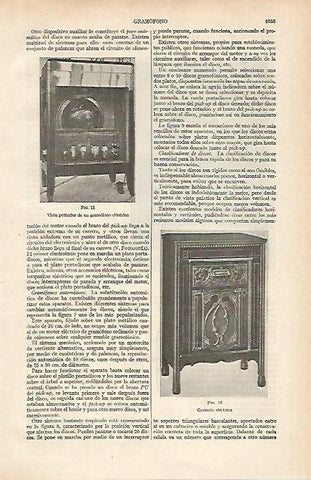 LAMINA ESPASA 16175: Gramofono electrico y gramola electrica