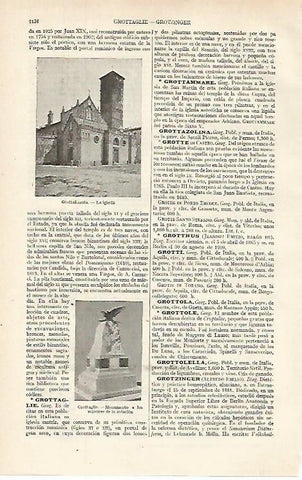 LAMINA ESPASA 16191: Iglesia de Grottaferrata Italia