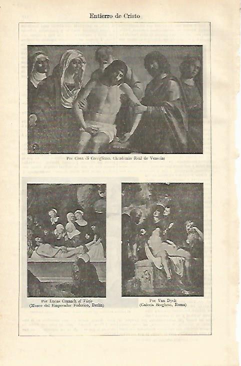 LAMINA ESPASA 16497: Entierro de Cristo