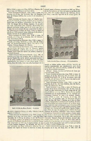 LAMINA ESPASA 17165:Ayuntamiento de Saint Antonin Francia