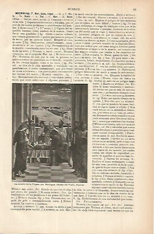 LAMINA ESPASA 11442: La muerte de la Virgen por Mantegna