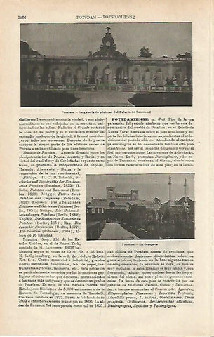 LAMINA ESPASA Alemania 17263: Palacio de Sanssouci en Postdam Alemania