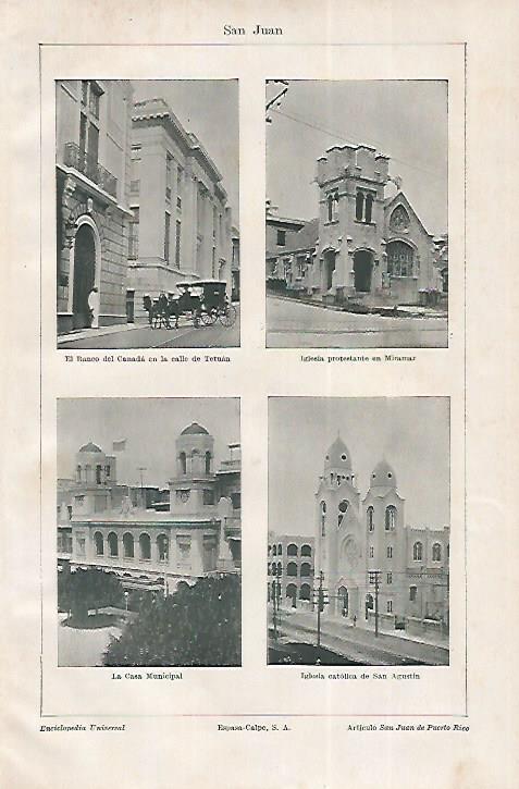 LAMINA ESPASA 18324: Edificios de San Juan de Puerto Rico