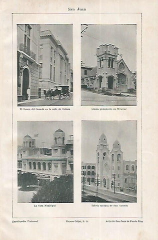 LAMINA ESPASA 18324: Edificios de San Juan de Puerto Rico