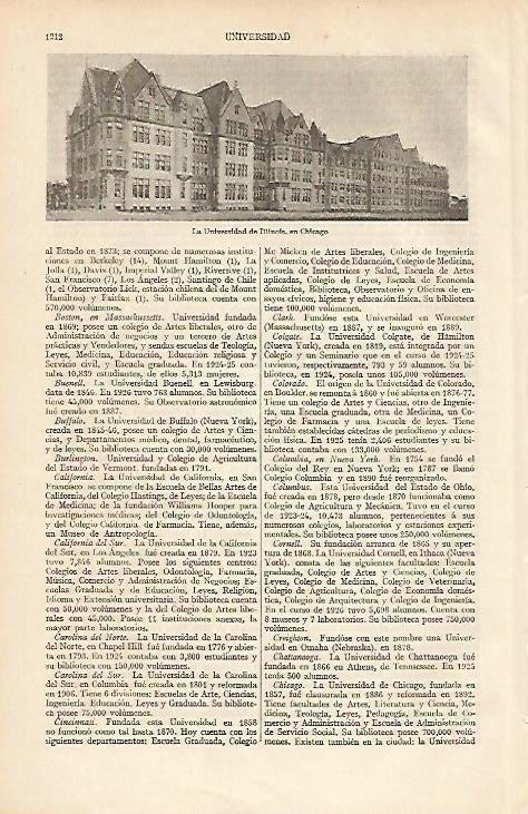 LAMINA ESPASA 12163: Universidad de Illinois en Chicago
