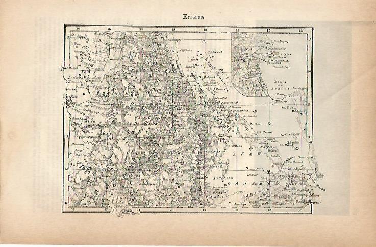 LAMINA ESPASA 18832: Mapa de Eritrea