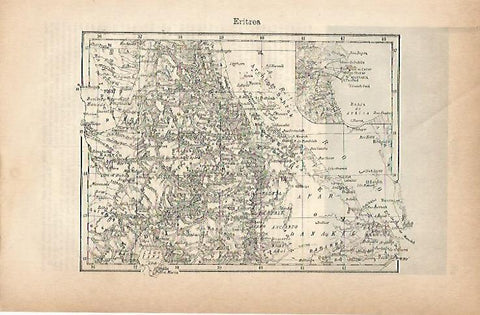 LAMINA ESPASA 18832: Mapa de Eritrea