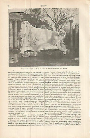 LAMINA ESPASA 10665: Monumento a Musset en Paris