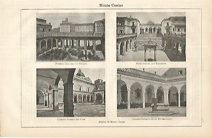 LAMINA ESPASA 8615: Vistas de Monte Casino Italia