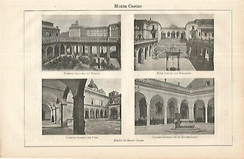 LAMINA ESPASA 8615: Vistas de Monte Casino Italia