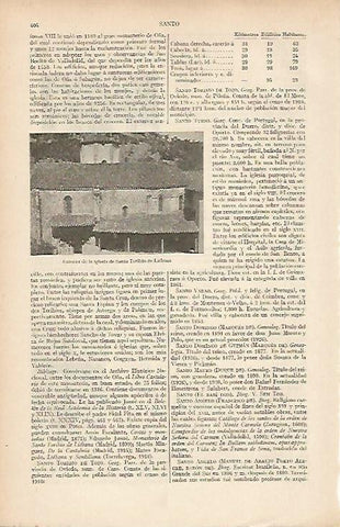 LAMINA ESPASA 19495: Iglesia de Santo Toribio de Liebana
