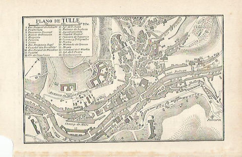 LAMINA ESPASA 20576: Plano de Tulle Francia