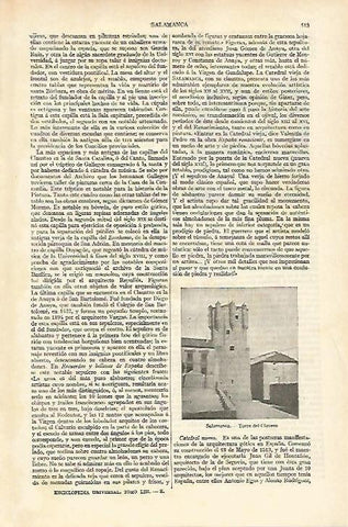 LAMINA ESPASA 18154: Torre del Clavero en Salamanca