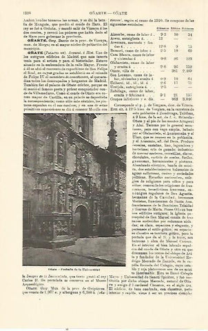 LAMINA ESPASA 21412: Universidad de Oñate Guipuzcoa