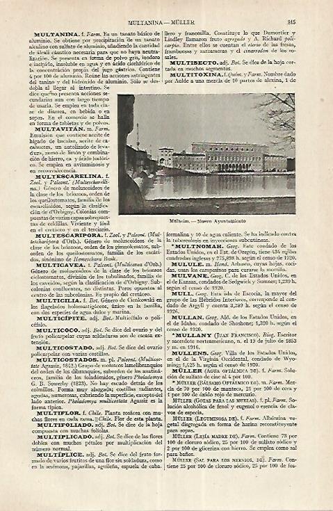 LAMINA ESPASA Alemania 17667:Ayuntamiento de Mulheim Alemania