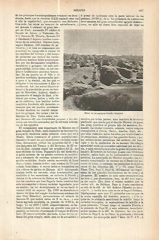 LAMINA ESPASA 17790: Vistas de Menfis Egipto