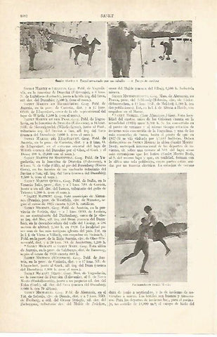 LAMINA ESPASA 14075: Deportes de nieve en Sank Moritz
