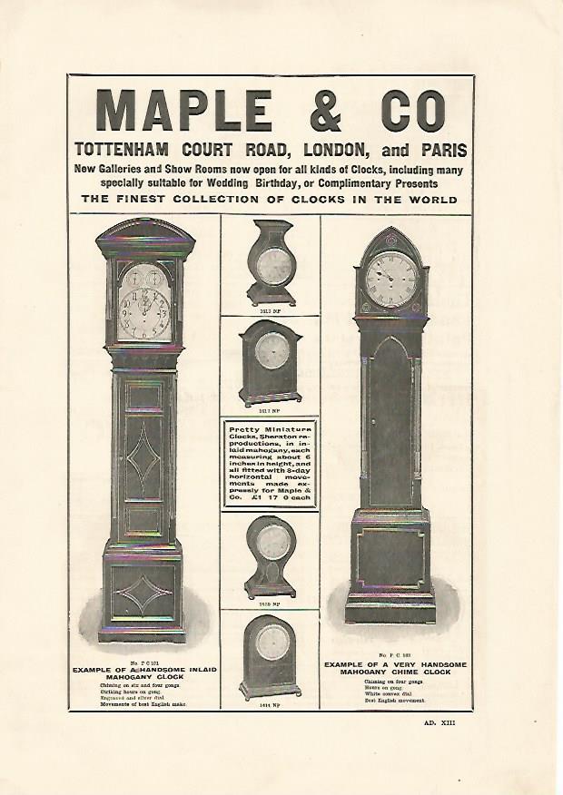 LAMINA PUBLICITARIA 7054: Maple & Co 