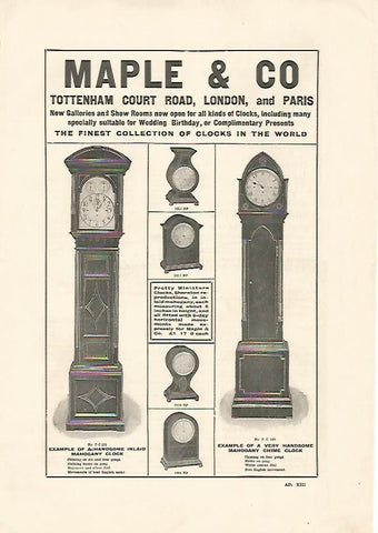 LAMINA PUBLICITARIA 7054: Maple & Co 