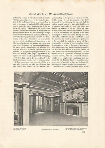 LAMINA  7067: Drawing Room at 185 Queen s Gate de Londres