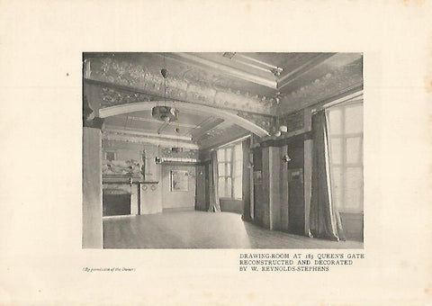 LAMINA  7068: Habitacion en 185 Queen s Gate de Londres por W. Reynolds