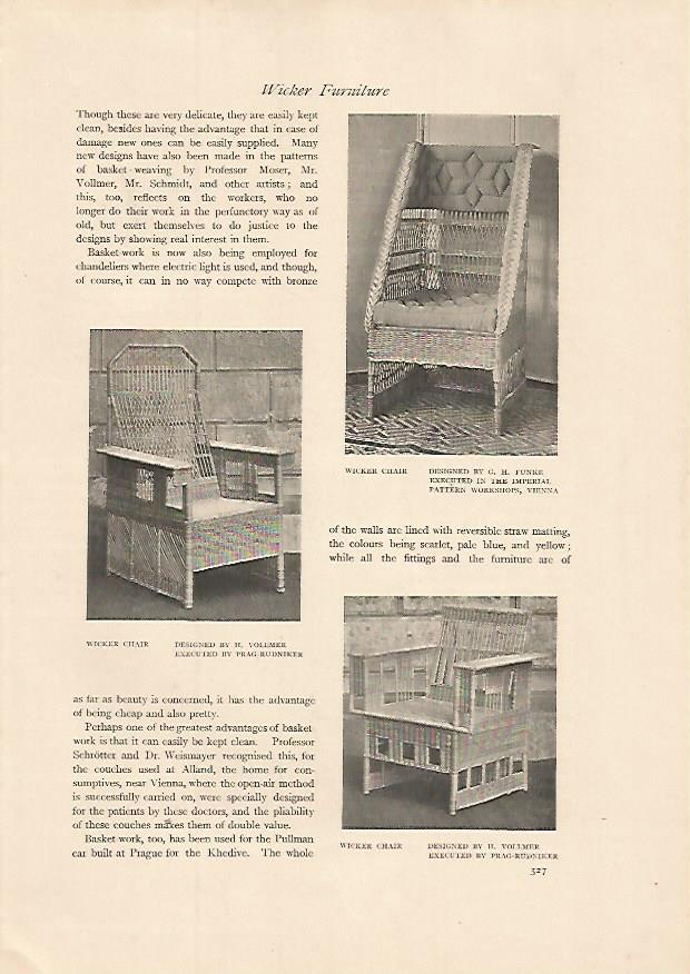 LAMINA 7084: Sillas diseñadas por H. Vollmer y G. H. Funke