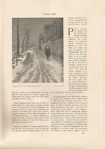 LAMINA 7097: Effet de neige au beguinaga a gand por F. Willaert