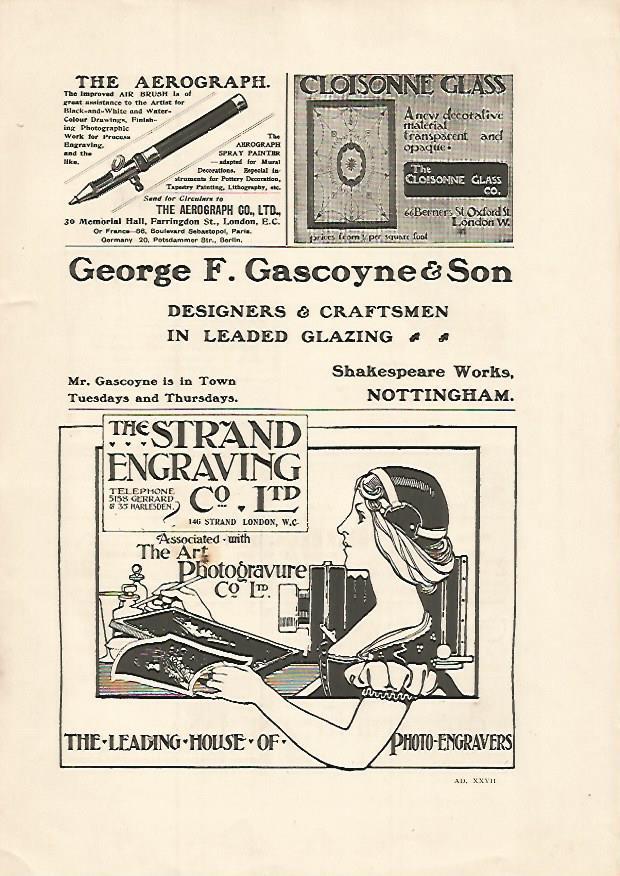 LAMINA PUBLICITARIA 7103: The Strand Engraving Co Ltd