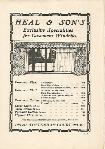LAMINA PUBLICITARIA 7111: Heal & Sons