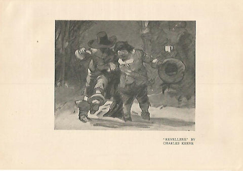 LAMINA 7124: Revellers por Charles Keene