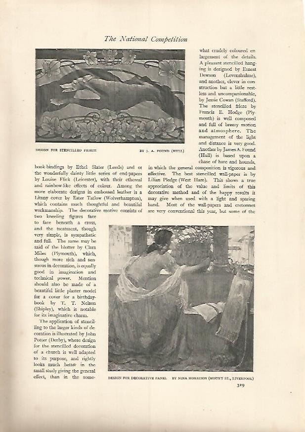 LAMINA 7144:  Design for decorative panel por Nina Morrison