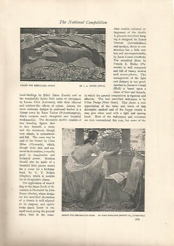 LAMINA 7144:  Design for decorative panel por Nina Morrison