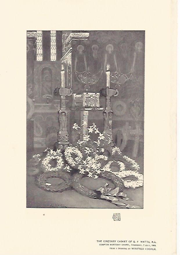LAMINA 7146:  The Cinerary Casket poor G.F. Watts